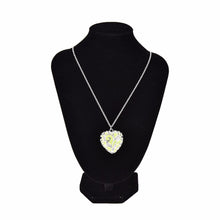 Glow In The Dark Locket Silver Hollow Glowing Stone Pendant Statement Chocker Pendants Necklace For Women EF8