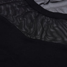Korean Version Vertical Striped Sexy Lace Modal Base Shirt Round Neck Long-Sleeved Mesh Shirt Transparent Tops EF8