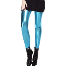 Leggings Faux Leather High Waist Stretch PU Material Pants Ladies Leather Leggings For Women EF8