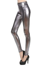 Leggings Faux Leather High Waist Stretch PU Material Pants Ladies Leather Leggings For Women EF8
