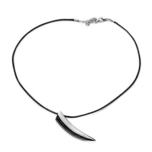 Luxury Men's Stainless Steel Wolf Tooth Pendant Necklace Animal Pendant Necklaces Leather Chain Pendant Necklace EF8