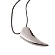Luxury Men's Stainless Steel Wolf Tooth Pendant Necklace Animal Pendant Necklaces Leather Chain Pendant Necklace EF8