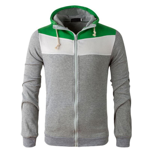 ing Men's Fashion Hoodie Sweatshirts Fleece Casual Slim Zipper Nylon Jacket EF8