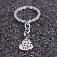 3pc Family Charm Keyring Big Middle Little Sis Sister Heart Keychains Women Girl Friends  EF8