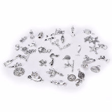 40Pcs Bulk Tibetan Style Alloy Pendants Conch shells Sea Star anchor Mix Pendants Charms DIY Jewelry EF8
