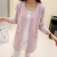 6 Colors Tricotado Cardigan  Women Casual Long Sleeve Knitted Cardigans Crochet Ladies Sweaters EF8