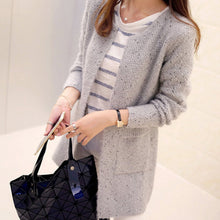 6 Colors Tricotado Cardigan  Women Casual Long Sleeve Knitted Cardigans Crochet Ladies Sweaters EF8