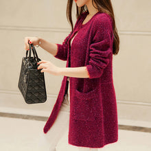 6 Colors Tricotado Cardigan  Women Casual Long Sleeve Knitted Cardigans Crochet Ladies Sweaters EF8