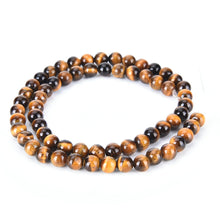 6mm Women Yellow Tiger Eyes Round Beads Natural Stone Tigerite For DIY Bracelet Gift EF8