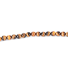 6mm Women Yellow Tiger Eyes Round Beads Natural Stone Tigerite For DIY Bracelet Gift EF8