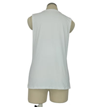 Cool Women Letter T-Shirt White Printing Sleeveless Sweatshirt O-Neck Femme Vogue T-Shirt EF8