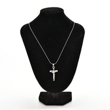 Necklace Jewelry Christ Cross Silver P Jesus Crucifix Sword Pendant Necklace S EF8