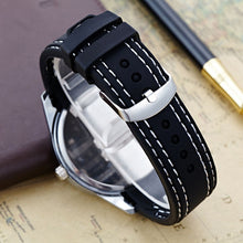 Men's Fashion Ssilicone Rubber Watches Luxury Sport Analog Quartz Wrist Watch EF8