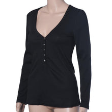Fashion Plus Size V Neck Women Shirt Punk Long Sleeve Cropped Sexy Top Tees Women Camisetas Femininas EF8