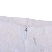 Lace Women Skinny Slim Stretch High Waist Leggings Trousers Pencil Pants white black EF8