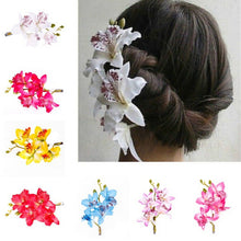 Bridal Hawaii Party Hair Accessories Flower Pattern Ladies Hair Clip Hairpin 8 Colors Headwear EF8