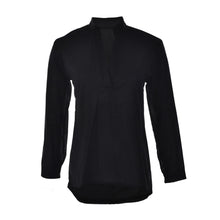 Casual White Black Women Blouse Ladies Solid Elegant V-neck Blouses Long Sleeve OL Office Shirt Plus Size EF8