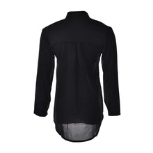 Casual White Black Women Blouse Ladies Solid Elegant V-neck Blouses Long Sleeve OL Office Shirt Plus Size EF8