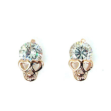 Charm Vintage Stud Earrings Women Gold Plated Skull Stud Earrings Jewery EF8