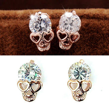 Charm Vintage Stud Earrings Women Gold Plated Skull Stud Earrings Jewery EF8