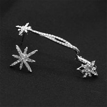 Classic Rhinestone Star Ear Cuff Trendy Personality Luxury Clip Earrings For Women Jewelry  EF8