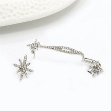 Classic Rhinestone Star Ear Cuff Trendy Personality Luxury Clip Earrings For Women Jewelry  EF8