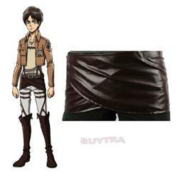 Cos Cosplay Attack on Titan Shingeki no Kyojin Leather Skirt HooksCostume Lucky EF8