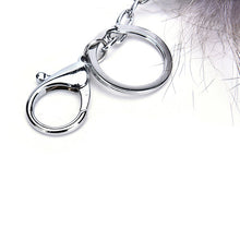 Charm Pendant Large Faux Fox Fur Tail Keychain Fur Key Ring For Women Ladies Girls H bag Hanging 2 Colors EF8
