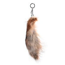 Charm Pendant Large Faux Fox Fur Tail Keychain Fur Key Ring For Women Ladies Girls H bag Hanging 2 Colors EF8