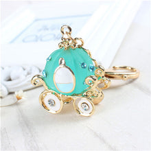 s Pumpkin Car Keychain Alloy H -painted Craft Hangings Purse Backpack Keyring Chains Fobs Accessories EF8