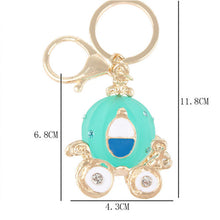 s Pumpkin Car Keychain Alloy H -painted Craft Hangings Purse Backpack Keyring Chains Fobs Accessories EF8