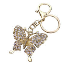 s Women Jewelry Gifts Charm Women Rhinestone Butterfly Key Chain Keyrings For Women  EF8