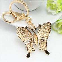 s Women Jewelry Gifts Charm Women Rhinestone Butterfly Key Chain Keyrings For Women  EF8