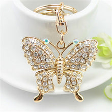 s Women Jewelry Gifts Charm Women Rhinestone Butterfly Key Chain Keyrings For Women  EF8