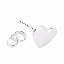 Jewelry Unique Heart Shape Sliver Plated Alloy Stud Earring FT EF8