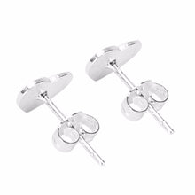 Jewelry Unique Heart Shape Sliver Plated Alloy Stud Earring FT EF8