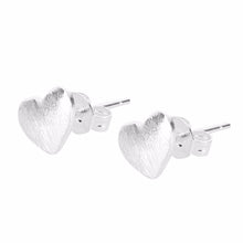 Jewelry Unique Heart Shape Sliver Plated Alloy Stud Earring FT EF8