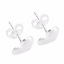 Jewelry Unique Heart Shape Sliver Plated Alloy Stud Earring FT EF8
