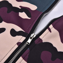 Camouflage Military Jacket Women Denim Camo Jackets jaqueta feminina Army Green Coats EF8