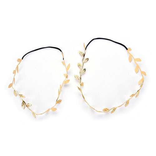 2Pcs Gold Silver Leaves Hairb s Korean Hair Accessories Bridal Trendy Jewelry For Mother   Baby Gifts EF8