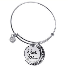 I Love You Heart Bracelets Woman Bangles Bracelets Moon Cuff Bracelets Jewelry  EF8