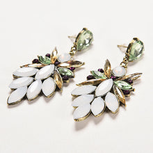Jewelry European Style Exaggerated Four-color Rhinestone Large Earrings For Women  EF8