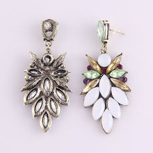 Jewelry European Style Exaggerated Four-color Rhinestone Large Earrings For Women  EF8