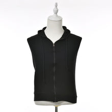 Men Casual Slim Fit Basic Hooded Jacket Sleeveless Vest Waistcoat Zipper Hoodies Sweatshirt EF8