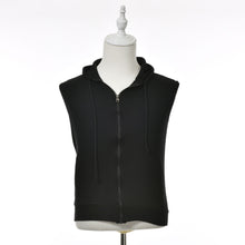 Men Casual Slim Fit Basic Hooded Jacket Sleeveless Vest Waistcoat Zipper Hoodies Sweatshirt EF8