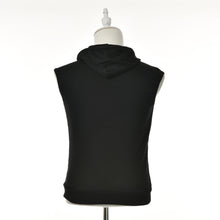 Men Casual Slim Fit Basic Hooded Jacket Sleeveless Vest Waistcoat Zipper Hoodies Sweatshirt EF8