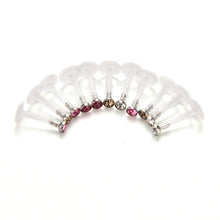 Punk Bar Acrylic Crystal Stud Monroe Bar Labret Lip Ring anel Stud Piercing Body Jewelry 10PCS Bag  EF8