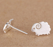 Silver Sheep Earrings For Women Ears Stud Fine Jewelry  EF8
