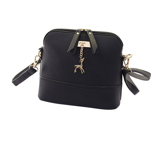 Fashion Women Messenger Bags Ladies Casual Small Shell Leather Crossbody Shoulder Bag Zipper Bag EF8