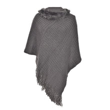 Women Poncho Knit Cloak Coat Batwing Cape Ladies Hooded Sweater Outwear Knitwear Top EF8